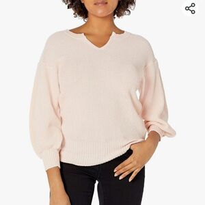 Ella Moss Tina Drop Shoulder Puff Sleeve Sweater sz Med